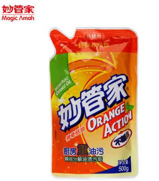 500g妙管家厨房重油污清洁剂  神奇桔油