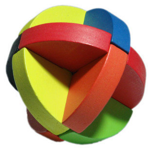Color Rubanball adults Puzzle Intelligence Toy Unlock Kongming Lock Rubanlock Games Gift Solutions Ring