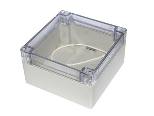 Plastic waterproof case transparent cover junction box security power external box f5t (160 * 160 * 90)