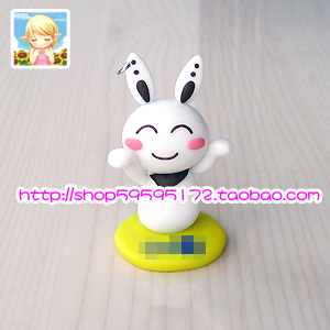 Soft Pottery Xiaobai Anime Peripherals Cartoon Anime Soft Pottery QQ Expression Soft Pottery Doll Dada Rabbit-2