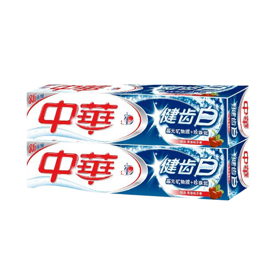 中华 健齿白牙膏200克 X2炫动水果味 美白牙齿