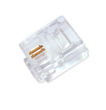 High quality and high quality pure copper sheet RJ11 phone crystal head 2 core phone crystal head 1000 bags good quality