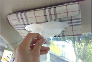 遮阳板纸巾盒 便携式纸巾抽 汽车纸巾盒 车用纸巾盒