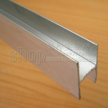 Partition hardware toilet partition accessories H-type aluminum alloy panel strip 23 yuan branch (2 meters branch)