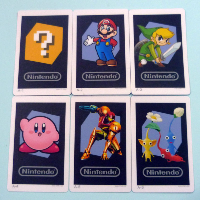 3DS AR card 1 set of 6 pieces