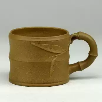 Zisha teapot tea set tea cup raw mine section mud bamboo cup sketch 100cc handmade Pu'er cup large Cup