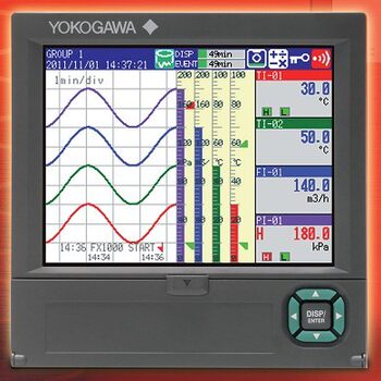 Fx1002 Yokogawa Paperless Recorder Fx1000 Series Fx1006 Replaces Paper Sr10006