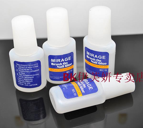 美甲胶水进口假指甲胶水贴假指甲片粘钻专用环保胶水工具 10g