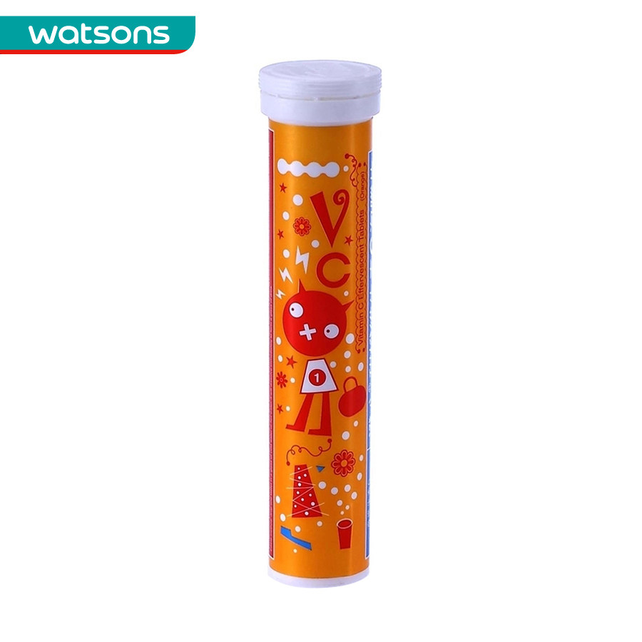 【屈臣氏】澄心维生素C泡腾片20片装(甜橙味)