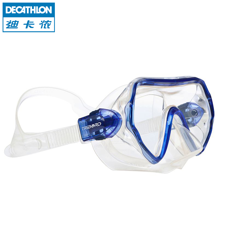 迪卡侬 水上潜水运动 成人男女款浮潜面罩 防雾防碎安全 TRIBORD