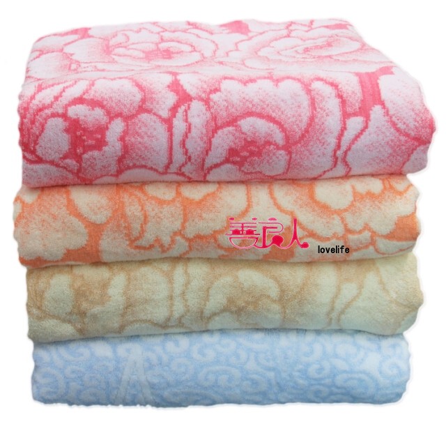 Big Sale Processing Kindergarten Genuine New Style Launched Color Gauze Jacquard Peony Single Double Pure Cotton Towel Quilt 