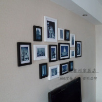 Thickened 15 frames of solid wood Photo Wall photo frame wall combination photo frame creative frame to send pictures
