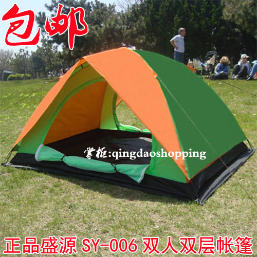  Couple tent Double double double door camping outdoor beach camping tent Anti-UV