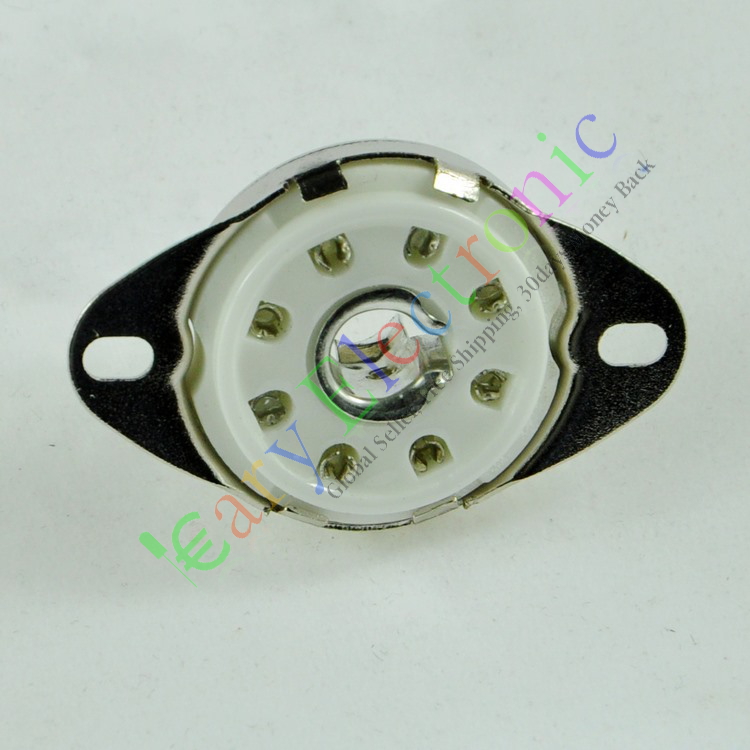 GZC8-Y-8 eight-foot ceramic vacuum tube silver-plated tube seat suitable for EBL21 C3G ECH21 5B254 4P1S, etc.