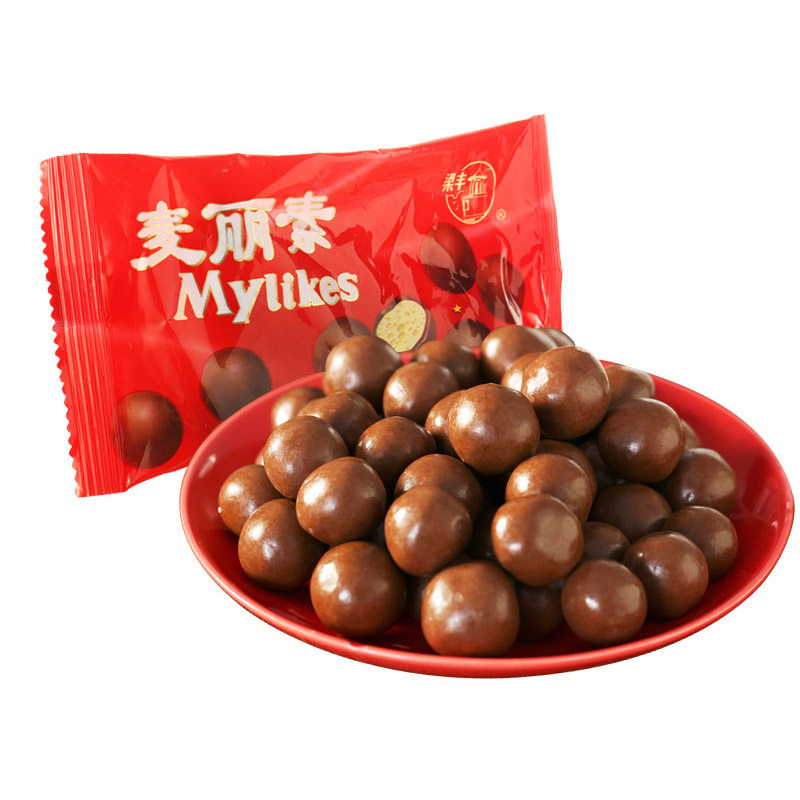 【天猫超市】梁丰巧克力麦丽素30g经典80后经典零食(代可可脂)