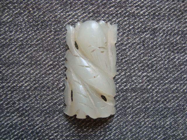 T1205 Qing Dynasty Hetian White Jade Shouxing Hat Zhen Jade quality is crystal clear and good quality