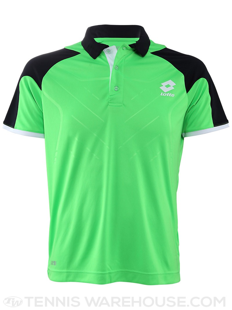Lotto Mens Lawn Matrix Tech Polo Ferrer 2013 Tennis Sports Short Sleeve Shirt
