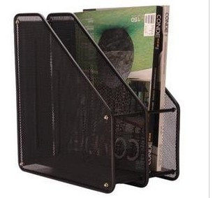 Iron Net Two-gear Magazine Shelf Iron Net Two-gear shelves Metal Erlianz File rack Iron netting File basket-Taobao