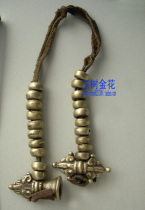 Tibet Tibetan silver beads counter diameter 0 7cm