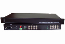 Three-level lightning protection 16V1D optical transceiver 16-way video 1-way 485 Data optical transceiver 20KM three-year warranty (pair)