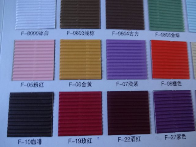 Two-layer color corrugated paper FE leng