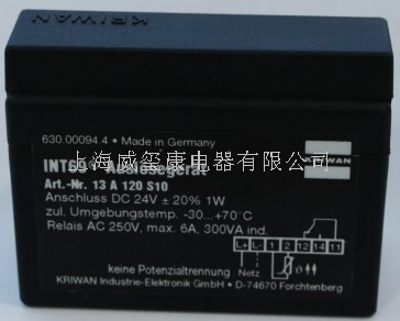 INT69 motor temperature relay protector, KRIWAN 52A120S10, Germany