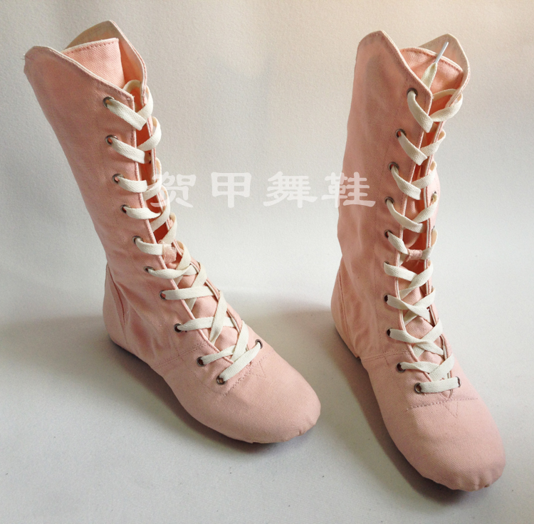 High cylinder Canvas Jazz Dance Shoes Modern Dance Shoes Soft Bottom Dance Shoes Jazz High Cylinder Dance Shoes Folk Dance Shoes