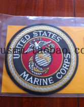 730 -- (Spot) USMC Global Hawk Embroidered Seal