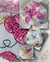 European and American magazine wind cross embroidery piece French DMC line Perfect Lily bead needle insert bag