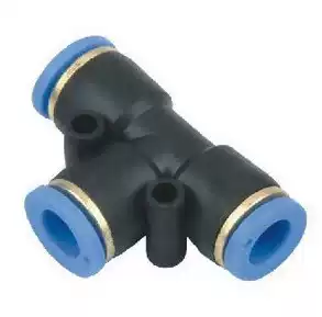 High quality quick pneumatic connector PE8 tee joint plug 8mm tube