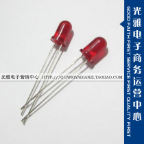 5MM red light F5 deep red red billion light HLMP333 LED indicator light