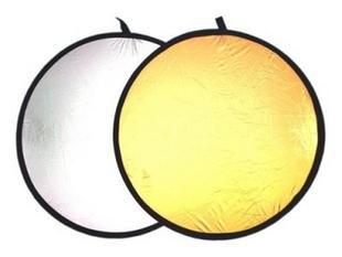 Diameter 1 1 m Gold and silver bifacial reflector panel Tonic Light Reflector