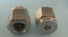 M6*1不锈钢螺帽2mm 接2mm管