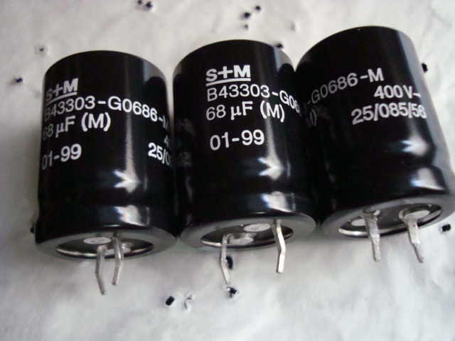 Original box German production Early S M Siemens EPCOS 400V 68UF High pressure liner machine filtering electrolytic capacitor
