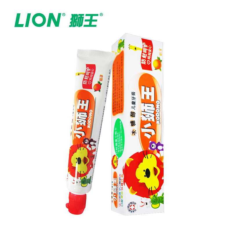 【天猫超市】小狮王 木糖醇儿童牙膏40g(桔子) 防蛀温和呵护牙齿