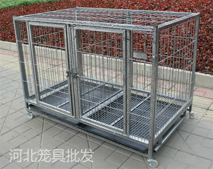 Large Dog Cage with Partitions and Dividers, Suitable for Medium-Sized and Small-Sized Dogs, Breeding Cage for Mother and Offspring