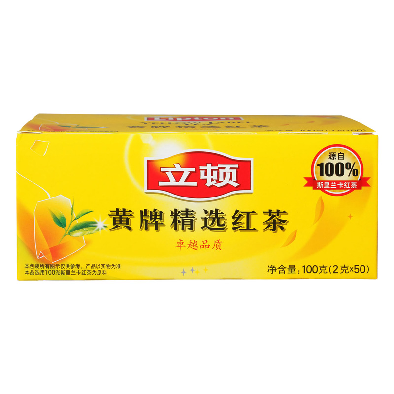 【天猫超市】立顿黄牌精选红茶S50 立顿精选红茶 冲泡天然健康