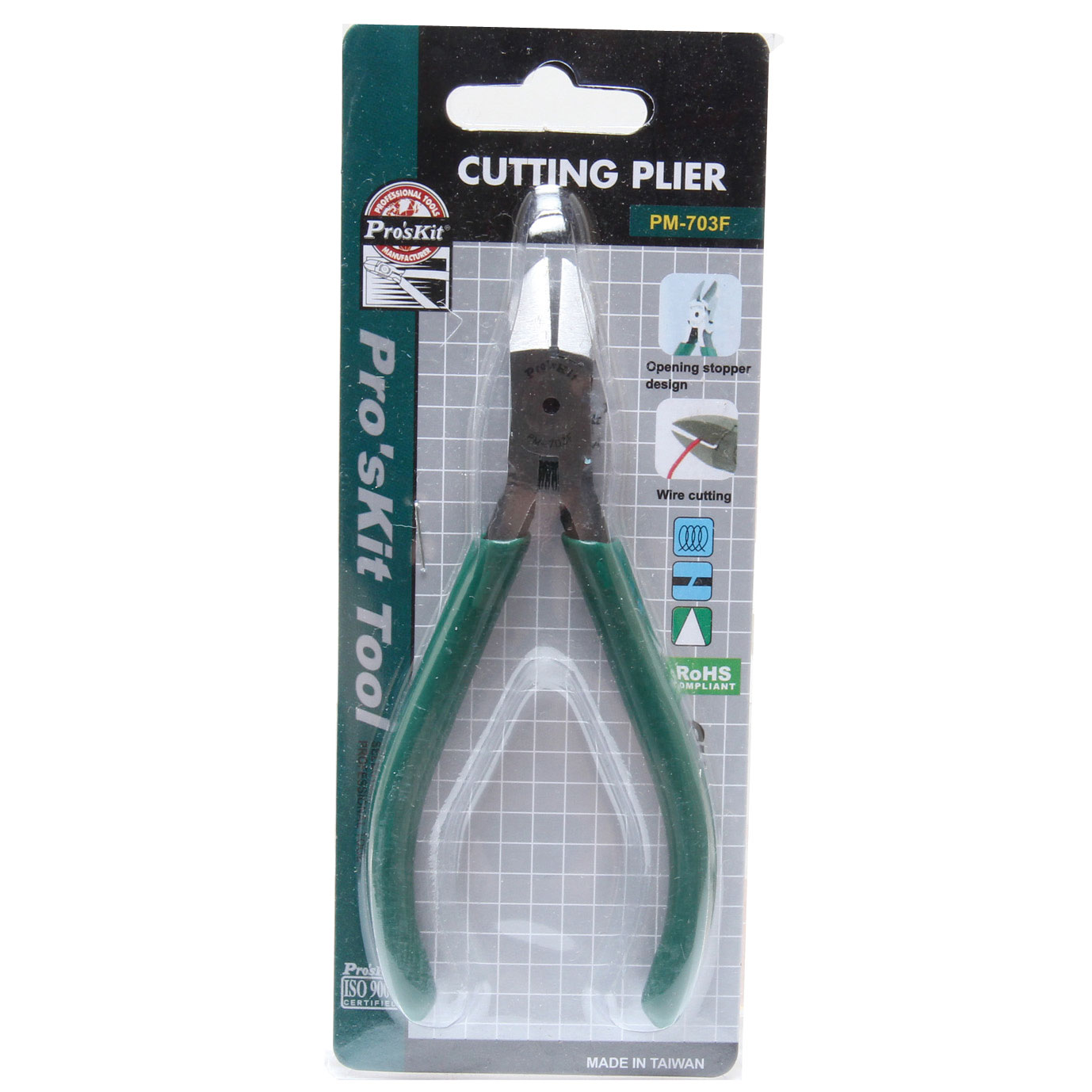 Original Taiwan Baogong PM-703F electrician pliers steel manufacturing oblique pliers oblique pliers 5 inch pliers