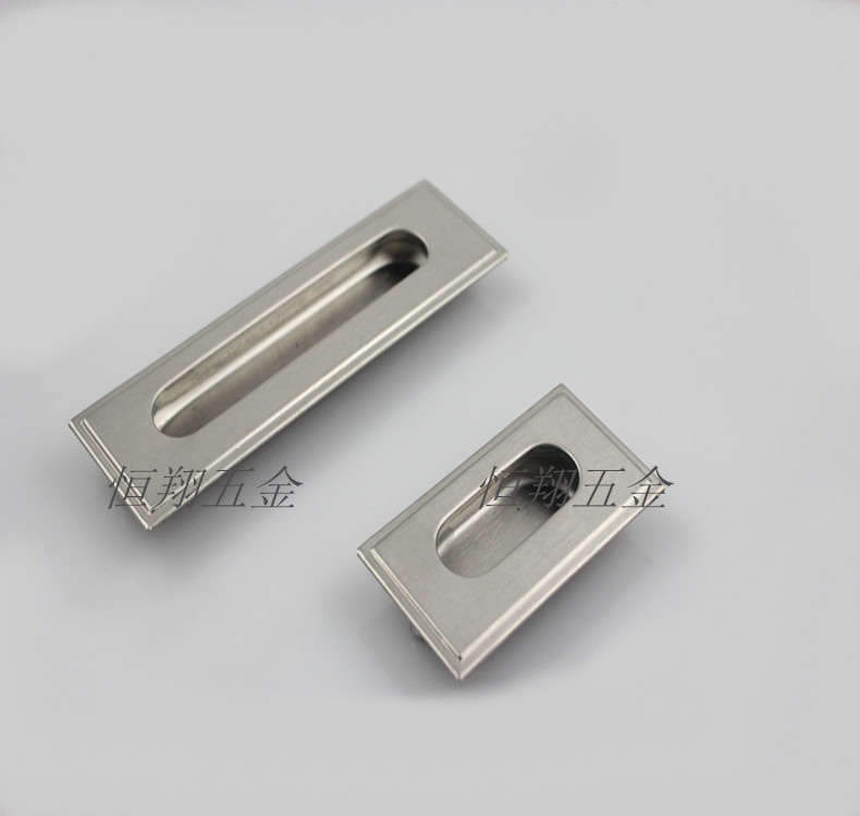 Stainless steel dark pull handle invisible handle moving door drawer handle modern minimalist handle embedded A126-64MM
