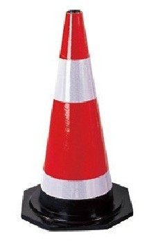 Reflective Cone Rubber Road Cone 70CM Plastic Road Cone 9 Catwalk Traffic Facility Tapered Barrel