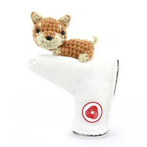 AMIMONO Shiba Dog Golf Head cover Puppy Golf Putter Cover (P605-B)