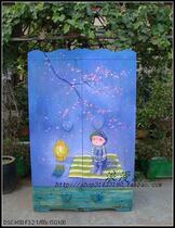 (Yesterdays country) Dear Xuezi a few meters hand-painted wardrobe wardrobe country pastoral furniture custom