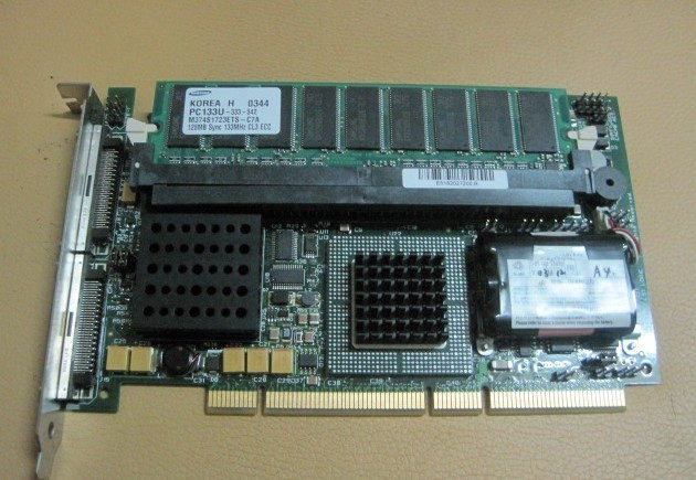 Become Color New Original LSI MegaRAID 320-2 SCSI RAID Array Card with 128m Battery