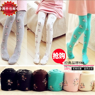 2016 Spring and Autumn Girls Bottoming Socks New Baby's Bottoming Socks New Women's Floral Rompers Korea