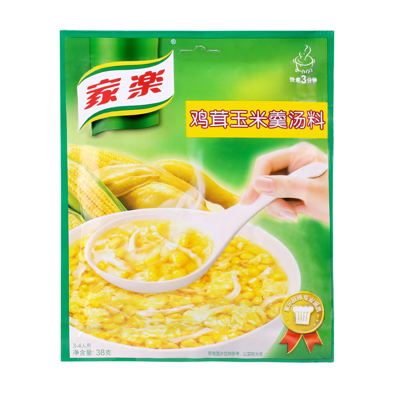 【天猫超市】家乐鸡茸玉米羹38g 速食汤 方便汤 调味汤 美味汤羹