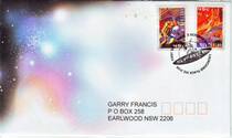 Australian 00-year Cosmic Space Self-adhesive Stamps First Day of the Year 1