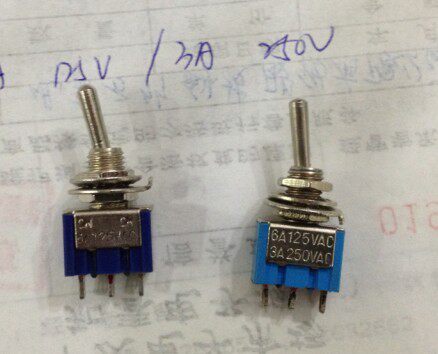 MTS-102 MTS102 button switch (single link) toggle switch 6A 125V 3A 250V