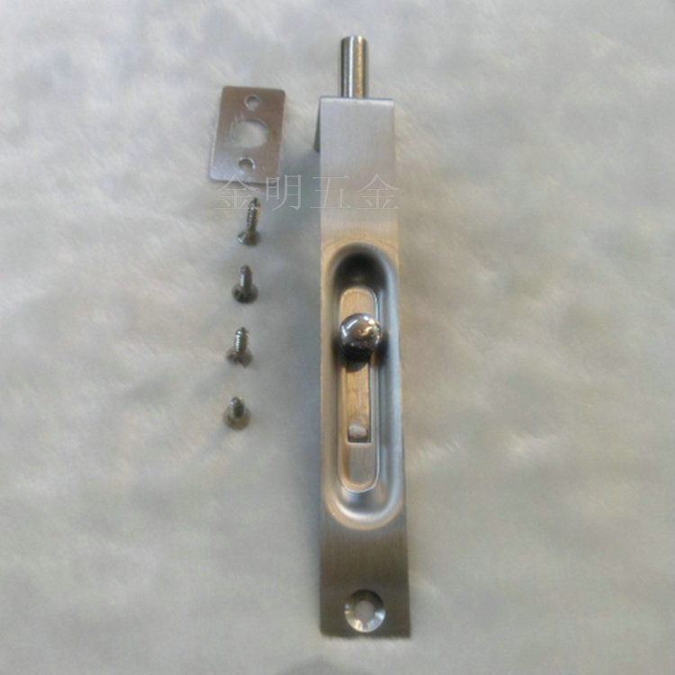 Latch, dark latch, stainless steel dark latch, anti-theft door, wooden door, dark latch, straight square latch, 8 inch