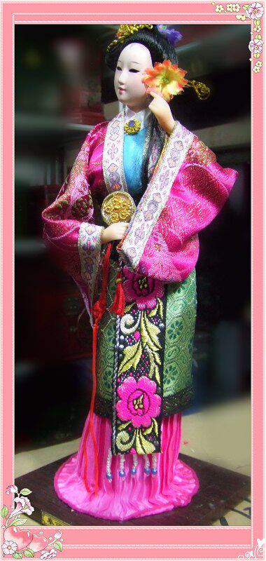 Yu Pingjuan Everyone type Juanjuan folk handicraft man puppet family swing piece gold mausoleum 12 hairpin qin-Taobao