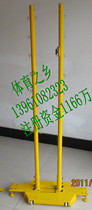 High-grade all-cast iron 7049 mobile badminton ball rack double-column badminton net column rack